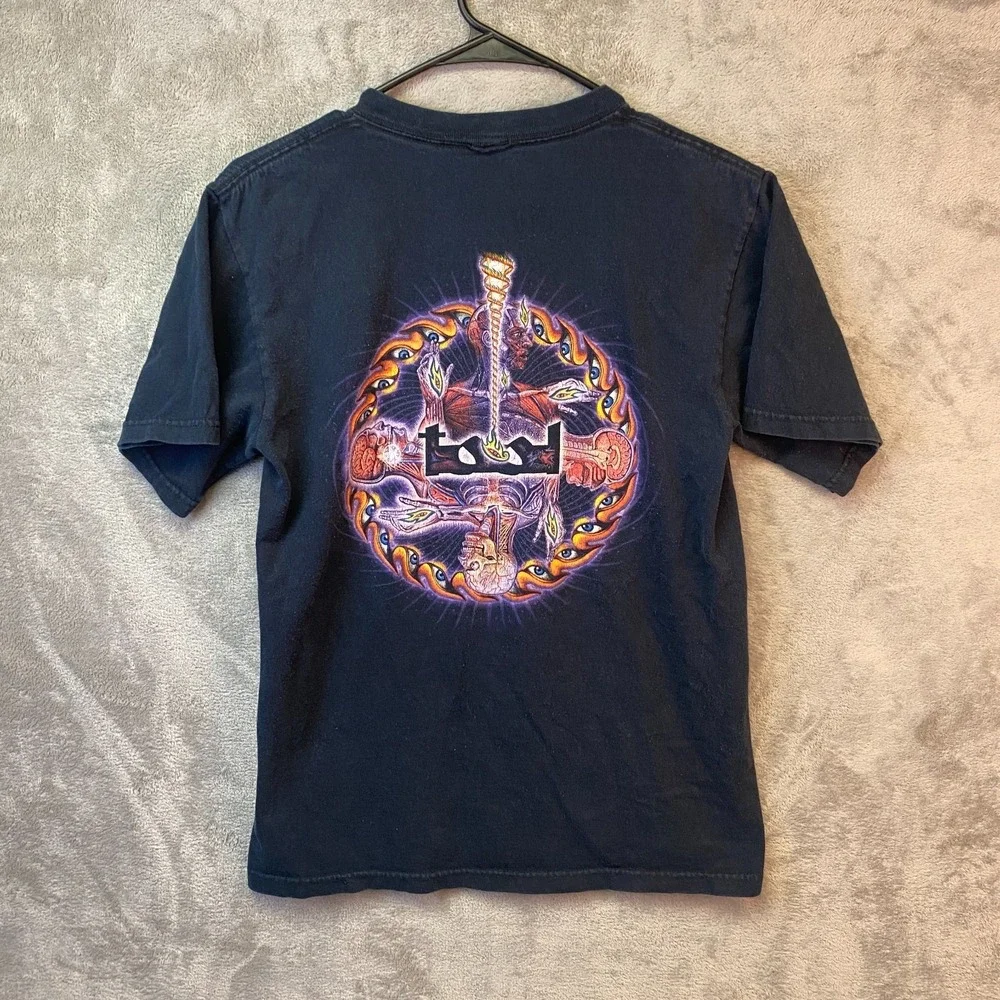Tool Lateralus Band T-Shirt Black Double Sided Anatomy Graphic